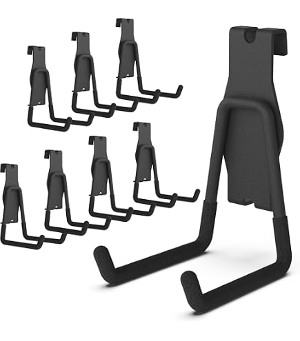6-Pack White Gridwall Waterfall Hooks – 8 Inch, 4-Ball, For Wire Grid Displays