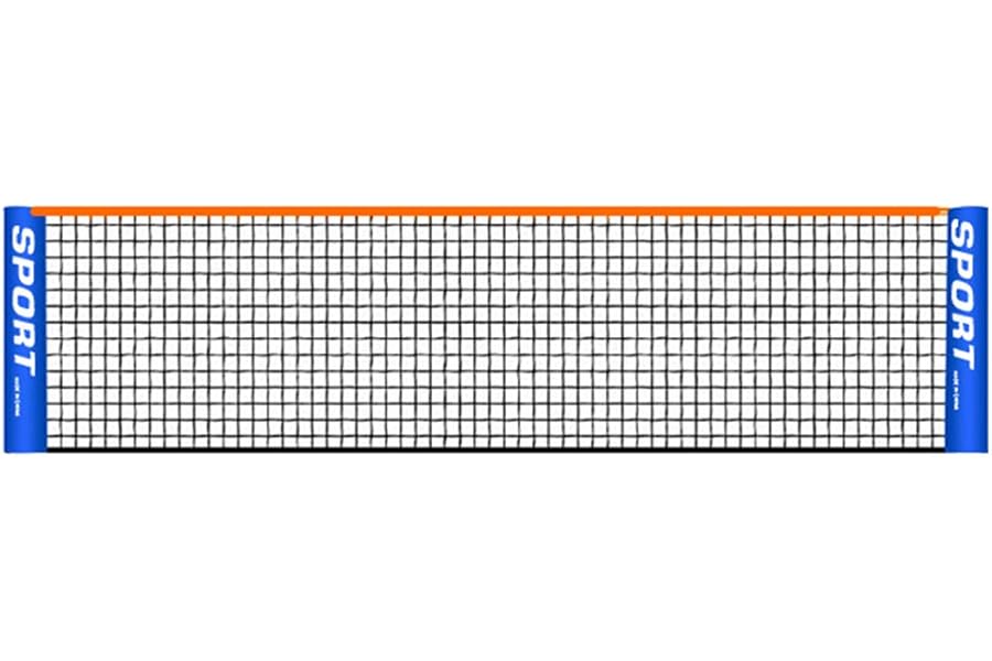 KLOP256 Tennis and Badminton Net, Foldable Portable Training Net for Standard Driveway (5.1m)