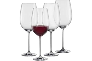 SCHOTT ZWIESEL copas de vino tinto Vinos (juego de 4), elegantes copas de vino tinto, copas de cristal Tritan aptas para lavavajillas, Fabricadas en Alemania (art. nº. 130009)