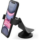 Car Mount, Arteck Universal Mobile Phone Car Mount Holder 360° Rotation for Auto Windshield and Dash, for Cell Phones Apple i