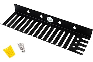 Heinakroon Eurorack Patch Cable Holder Wall Mountable 14 Slots w/Accessory Shelf, Right