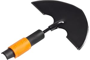 Fiskars Dresse-bordures Quikfit Tête en Acier, Largeur: 20 cm, Noir/Orange, Quikfit, 1000690