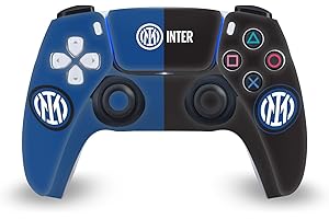 Head Case Designs Licenza Ufficiale Inter Milan Inter Milan Logo Distintivo Vinile Frontalino Sticker Gaming Pelle Adesivo Compatibile con Sony Playstation 5 PS5 DualSense Controller
