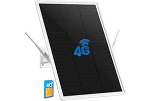 LCLCTEK Routeur 4G LTE Solaire Extérieure sans Fil, Box 4G avec Carte SIM, Borne WiFi Antenne 4G CLE 150Mpbs,Lancer 2.4GHz Wi-FI 150Mpbs,2 Antennes Externe,Modem Carte SIM pour Tout Opérateur (Extérieure)