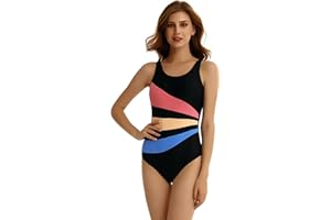 BAJOORULY Bañador de Mujer Deportiva Traje de baño Sexy Entrenamiento de bañador Deportivo Control Abdominal Adelgazamiento bañador