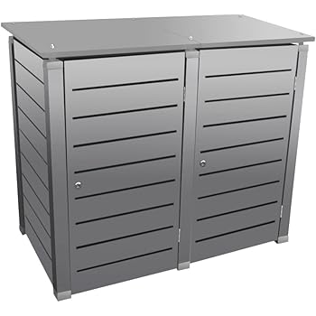 Gero Metall Mulltonnenhaus Mulltonnenbox Mulleimerverkleidung