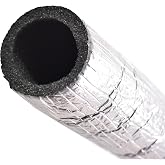 Al&uuml;minyum Folyo Kaplı İzolasyon Borusu 28 mm İ&ccedil; &Ccedil;apında PU Boru Yalıtım Kılıfı K&ouml;p&uuml;ğ&uuml; (2 METRE)