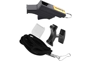 Tbest Referee Whistle - Professional Referee Whistle Trainer Whistle Signal Whistle ABS Sports Whistle Cam Whistles med klämm
