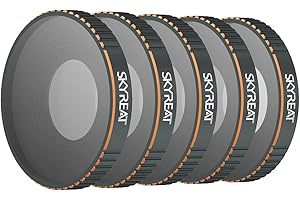 Skyreat Action 3 ND-Filter, Kamera Objektiv Filter, kompatibel mit DJI Osmo Action 3 Kamera Zubehör (CPL, ND4, ND8, ND16, ND32), 5er-Pack Filterset