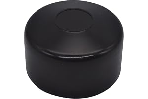 SKIR'CO (20 st) staketstolplock, runda 60 mm svarta plastlock för runda staketstolpar, staketstolpskydd, svart RAL 9005 färg