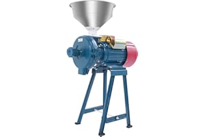 CHERIPOLI 2200W 220V Elektrisch Getreidemühle Kornmühle Schrotmühle, Weizenmühle Tragbare Hochgeschwindigkeits Schleifmaschine, für Getreide Mais Stroh Futter Kräuter Gewürze Nüsse