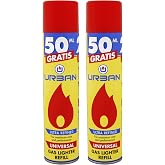 HIBRON Refillable Lighter Gas 300ml with 5 Adapters