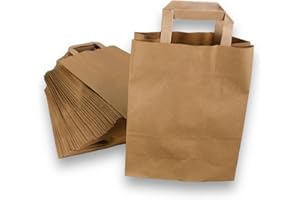 NEUHAUS-PAPIER 50 braune Papiertüten 22 + 11 x 28 cm