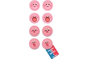 UtmostXP Agarres para Pulgar compatibles con Switch 1, Tapones de Joystick para Mando Switch, Thumb Grips Switch 1, Lite, OLED, JoyCon Grip, Accesorios Joy Cons Switch (Kirby 1)