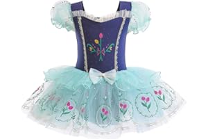 Lito Angels Robe de Ballet Princesse Tutu pour Enfants Filles, Justaucorps de Costume de Danse Ballerine, Taille 2-8 ans