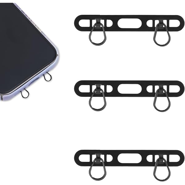 10 Patchs Transparents Avec Anneau Métal Pour Lanière De Téléphone - Sans Colle