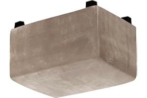 RTSFKFS Rechteckig Ottoman-Bezüge Samt, Stretch Husse Überzug Bezug für Ottomane Fußbank, Bezug für Fußhocker Rechteckig, Weich und Bequem Hocker-Bezug mit Elastische an der Unterseite(Taupe,L(73-94cm))