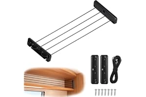 DARLEEYO Adjustable Storage Nets for Campervans - Camper Cabinet Cargo Net, Elastic Prevent Luggage Falling Baffle, Van Truck Motorhome Storage Organiser Accessories Solution, for Outdoor Life Camp Travel Trip