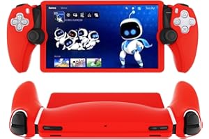 Levigo Sillicone - Funda protectora para controlador de juegos tipo dividido compatible con Sony Playstation Portal, accesorios de controlador de juegos, carcasa protectora anticaídas, color rojo