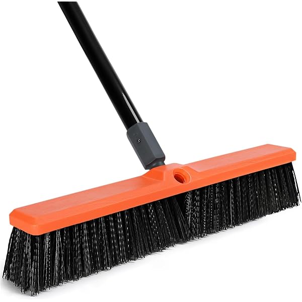 KOTARBAU Escoba Plana De 35 Cm Con Cerdas De Nailon De 24 Cm – Resistente Y Multiusos – Ideal Para Exteriores Y Superficies Irregulares
