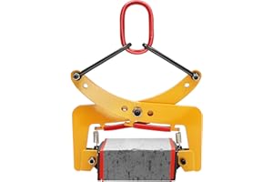 MINRS Pinza per pavimentazione, 325 kg, morsetto per pallet giallo