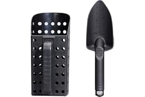 Ouitble Ensemble pelle à sable et pelle, détecteur de métaux ABS ultraléger, accessoires d'outils à main professionnels pour la détection et la chasse au trésor, le jardinage, le camping, la randonnée