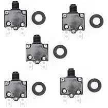 5 Disjoncteurs De Protection Pour Compresseur Air - 12A/15A/17A - Bouton Reset - Anti-Surcharge