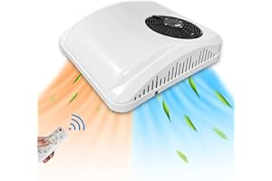 ASPLIGO 12 V Electric Air Conditioning Roof Parking RV 8800BTU DC Air Conditioning 12 Volt AC Unit for Motorhome, Camper, Boat, Trailer, Heating and