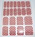 Chix Nails Nail Wraps White On Red Polka Dot Fingers Toes Vinyl Foils Minx Trendy Style