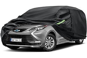 Sailnovo Housse de Voiture Break monospace imperméable et Respirante, Housse de Voiture complète pour la Pluie, Le Soleil, Protection Contre la poussière avec Fermeture éclair et Coton (450 à 485 cm)