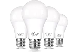 WAXP E27 Screw LED Light Bulb Cool White 100W Equivalent, 1600 Lumen Super Bright ES GLS Bright White Light Bulbs, 12 Watt Large Screw in Light Bulb, 6500K, Flicker Free, Non-dimmable, Pack of 4