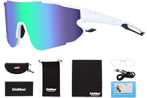 Liekkas Polarised Sports Sunglasses For Men Women Lightweight Running Cricket Cycling Glasses UV Protection