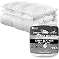 iSTYLE MODE BETTER HOME CHOICE Duck Feather & Down Single Duvet, 13.5 Tog Warm Winter Quilt Ideal for Cold & Chilly Nights, 100% Cotton Cover, Machine Washable, Hypoallergenic (13.5 Tog, Single)