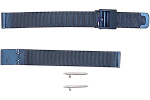 YUYTE Pasek do Zegarka ze Stali Nierdzewnej Mesh 6/8/10/12/14/16/18/20/22mmNiebieska Wymienna Metalowa Bransoletka Zapięcie do Bransoletki ze Stali Nierdzewnej Quick Release Watch Zegarki Zapasowa Opaska Dl