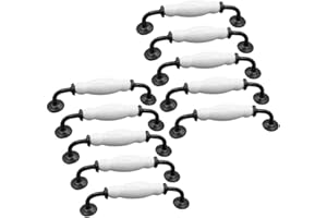 E EBETA Ebeta 10 x Poignées en arc Boutons de portes, Poignées et boutons de tiroir poignées d'armoires poignée de meubles (Distance de forage 128mm)