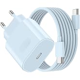 Fast Charging Charger for iPhone 17 16 15 Pro Max Air Plus, iPad Pro/iPad Air, 27W USB C Carwaterer Quick Plug Power Adapter