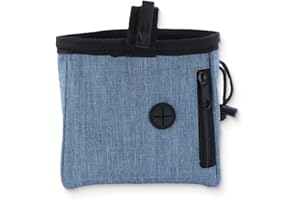 DEFGNOP Bolsa de Entrenamiento para Perros, Bolsa Premios Perro Bolsa para Chuches Perro con Dispensador de Bolsas de Caca y Cinturón Ajustable