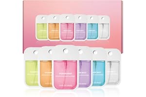 UDIHEBU Hand Sanitizer Spray Set, 2Pcs Mist Hydrating Hand Sanitizer Spray for Adults 45ML Travel Portable Sanitiser (6 PCS)