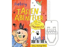 BREITKOPF & HÄRTEL 70 Tastenabenteuer mit dem kleinen Ungeheuer Heft 2 inkl. praktischer Notenklammer - weitere leichte Klavierstücke mit Fantasie für Kinder (deutsch/englisch) (broschiert) von Karin Daxböck, Elisabeth Haas u.a. (Noten/Sheetmusic)