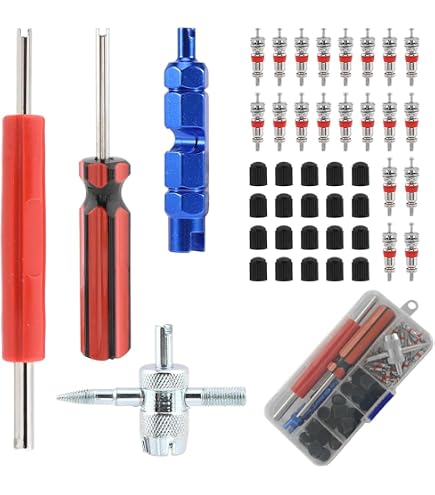 Laser 5540 Kit Attrezzi Per Valvola Pneumatico | 3 Pezzi | Uncinotto E Cono Per Auto E Moto