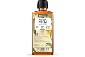 Aceite de Neem Orgánico 250 ml - 100% Puro, Natural y Prensado en Frío - Certificado Cosmos Organic - Natureen | Planète au Naturel - Piel, Cabellos, Plantas