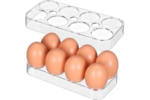 Gadpiparty 2stücke Kühlschrank Eierablage Eieraufbewahrungsbox Eierhalter Mit Großem Fassungsvermögen Aus Hochwertigem Für Praktische Und Sichere Lagerung Von Eiern