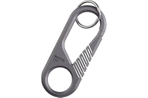 MecArmy Titanium Carabiner Keychain, Small Carabiner Clip, Quick Release Key Ring Holder for Men Women