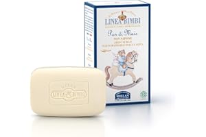 Helan, Linea Bimbi Bio, Savon Solide avec Amidon de Maïs - Nettoyant Bébé et Enfant pour Peaux Délicates avec Amande Douce et Olive, sans Conservateurs - Savon Main et Corps, 100 ml - Made in Italy