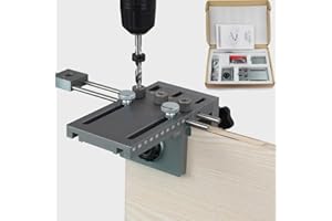 HUKOER 6/8/10 /15mm Super Guía de Perforación Última Versión Autocentrada en Madera de Precisión