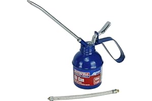 Faithfull FAIOC300 oljekanna 300 ml pistoltyp inkluderar styva och flexibla pipar, mässing