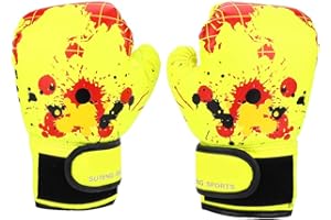 ROSEBEAR Guantes de Boxeo para Niños de 3 a 12 años Guantes de Boxeo para Entrenamiento y Sparring, Guantes de Saco de Boxeo para MMA, Muay Thai, Sparring, Kickboxing
