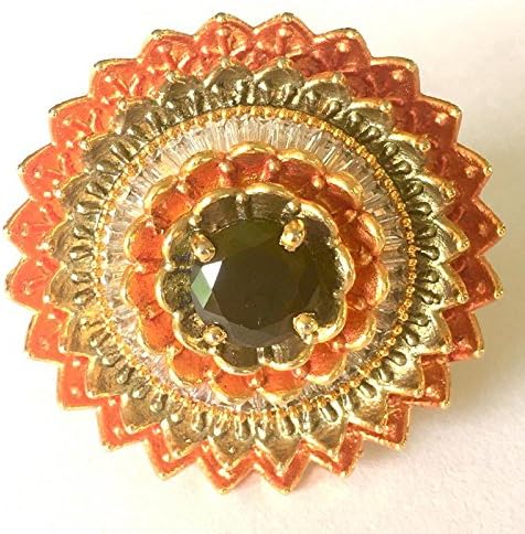 Digital Dress RoomFashion Costume Imitation Artificial Jewellery Colourful Diamond Ring in Gold for Women Girls Teens from Digital Dress Room