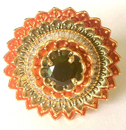 Digital Dress RoomFashion Costume Imitation Artificial Jewellery Colourful Diamond Ring in Gold for Women Girls Teens from Digital Dress Room