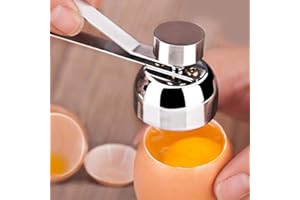 BJ-SHOP Abrebotellas de abridor de huevos de acero inoxidable para huevos duros